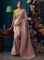 Pure Banarasi Kanjivaram Pink Wedding Wear Sequins Work Saree